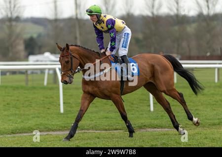 Just Toby, ridden by Charlie Todd and trained by David Dennis, wins at Wincanton over fences, Thursday March 10th 2022 Stock Photo