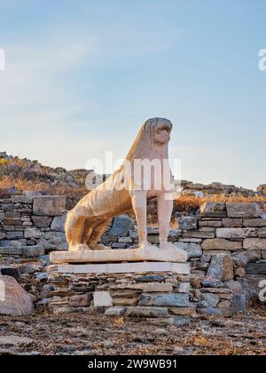 The Terrace of the Lions at sunset, Delos Archaeological Site, UNESCO ...