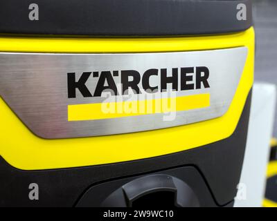 Voronezh - Russia, December 25, 2022: Logo of the company "Karcher" on the equipment Stock Photo