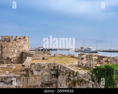 Nerantzia Castle, Kos Town, Kos Island, Dodecanese, Greece Stock Photo