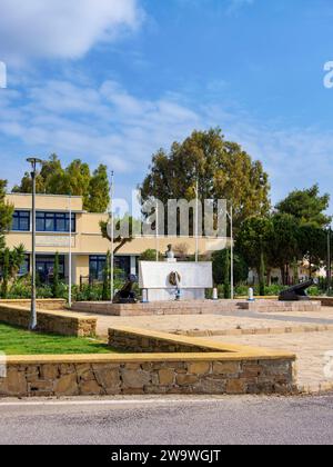 Leros War Memorial, Lakki Town, Leros Island, Dodecanese, Greece Stock Photo