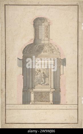 Architectural Drawing for a Chapel 1949 by Anonymous, Italian, Roman, 18th century Stock Photo