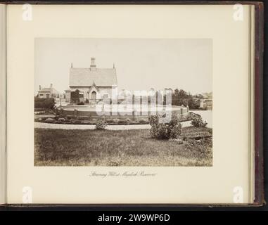 Straining Well at Mugdock Reservoir, T. & R. Annan & Sons, c. 1879 - in or before 1889 photograph  Scotland photographic support albumen print sink, basin. well Stock Photo