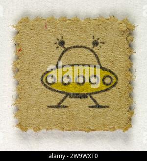 Spaceships or UFO's [2004] BLOTTER ACID - LSD [Lysergic Acid Diethylamide] Stock Photo