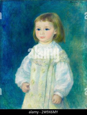 Lucie Berard (Child in White).  Pierre-Auguste Renoir.  1883. Stock Photo