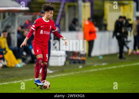 Brussels, Belgium. 14th Dec, 2023. BRUSSELS, BELGIUM - DECEMBER 14: during the UEFA Europa League Group E match between Royale Union Saint-Gilloise and Liverpool FC at the RSC Anderlecht Stadium on December 14, 2023 in Brussels, Belgium. (Photo by Rene Nijhuis/BSR Agency) Credit: BSR Agency/Alamy Live News Stock Photo