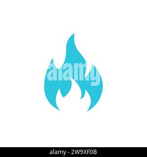 Fire symbol. From blue icon set. Stock Vector