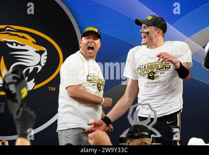 Missouri Quarterback Brady Cook Celebrates A Touchdown During The ...