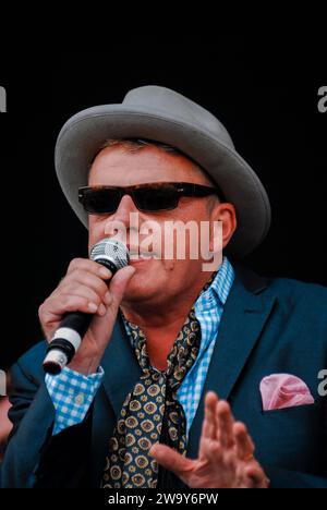 Suggs - Madness, V2010, Hylands Park, Chelmsford, Essex, Britain - 22 August 2010 Stock Photo