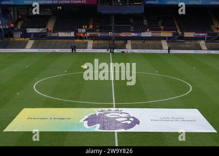 Luton, UK. 30th Dec, 2023. General view ahead of the Premier League match between Luton Town and Chelsea at Kenilworth Road, Luton, England on 30 December 2023. Photo by David Horn. Credit: PRiME Media Images/Alamy Live News Stock Photo