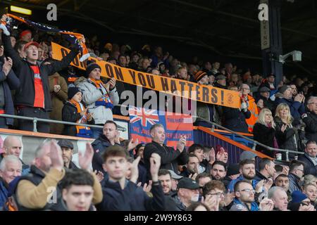 Luton, UK. 30th Dec, 2023. Luton Town supporters after the Premier League match between Luton Town and Chelsea at Kenilworth Road, Luton, England on 30 December 2023. Photo by David Horn. Credit: PRiME Media Images/Alamy Live News Stock Photo