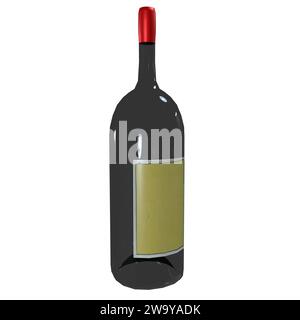 Vino isolated on white background Stock Photo