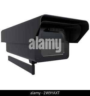 Cctv Camera isolated on white background Stock Photo