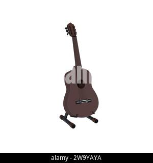 Clasic Guitar isolated on white background Stock Photo