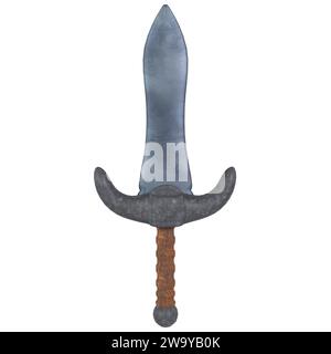 Dagger isolated on white background Stock Photo