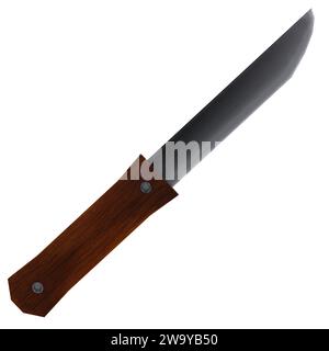Kitchen Knife isolated on white background Stock Photo