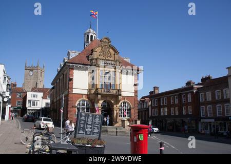 Marlborough, Wiltshire, UK 09 21 2019 The town centre in Marlborough, Wiltshire, UK Stock Photo