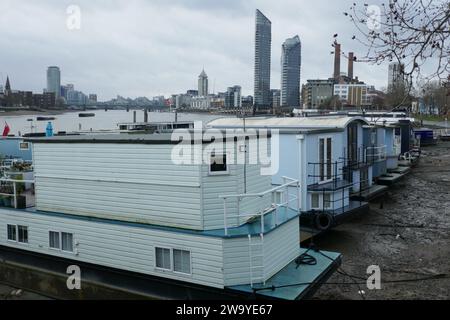 London, UK. 31st Dec, 2023. Chelsea Reach houseboat owners to fight development plans. Credit: Brian Minkoff /Alamy Live News Credit: Brian Minkoff/Alamy Live News Stock Photo