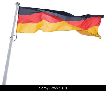 Isolated German flag. Germany symbol. Stock Photo