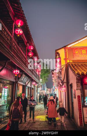 Suzhou by Night, China Stock Photo