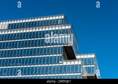 Gothenburg, Sweden - October 17 2021: Detail of exterior of Platinan office complex. Stock Photo