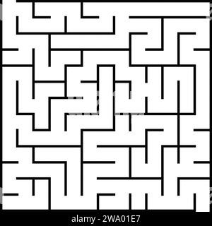 A set of four rectangular labyrinths maze Stock Vector