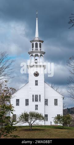 Historic Civic Town House (Meeting House) In Vermont Stock Photo
