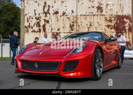 Ferrari 599 GTO, on display at the Bicester Heritage Scramble on 8th October 2023. Stock Photo