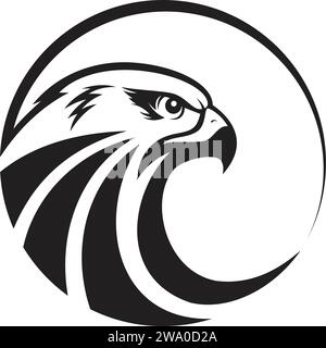 Eagle or falcon head logo simbol Stock Vector