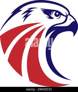 Eagle or falcon head logo simbol Stock Vector