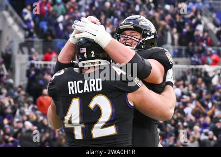 Baltimore Ravens Center Tyler Linderbaum (64) Gets In Position During ...