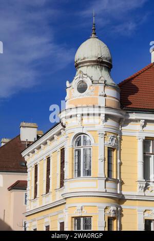 Residential building with corner tower on the Ringstrasse, Krems an der Donau, Lower Austria, Austria, Europe Stock Photo