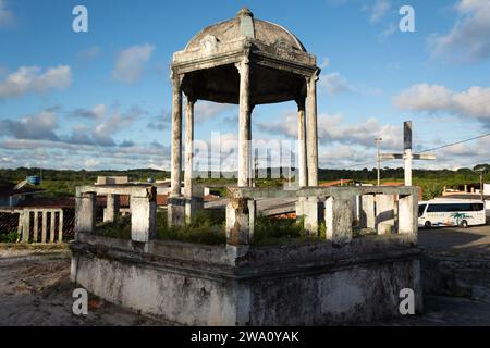 Aratuipe, Bahia, Brazil - May 30, 2015: Bandstand of Maragogipinho, district of the city of Aratuipe in Bahia. Stock Photo