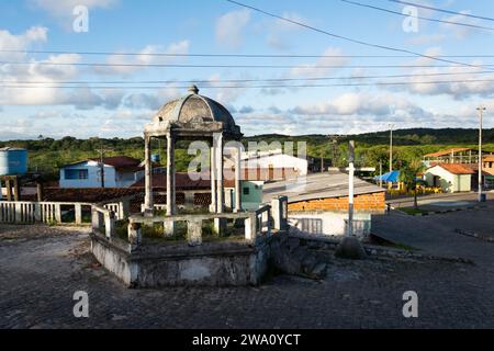 Aratuipe, Bahia, Brazil - May 30, 2015: Bandstand of Maragogipinho, district of the city of Aratuipe in Bahia. Stock Photo