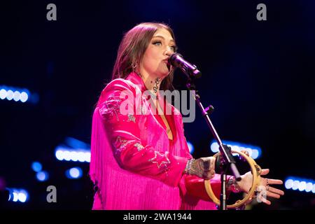 Nashville, USA. 31st Dec, 2023. Elle King performs at Jack Daniel's New ...