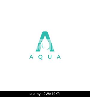 Aqua Water Logo Symbol Stock Vector