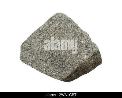 Granite stone isolated on white background Stock Photo