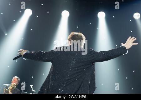 Cliff Richard live in Brussels | Cliff Richard en concert au Palais 12. Stock Photo