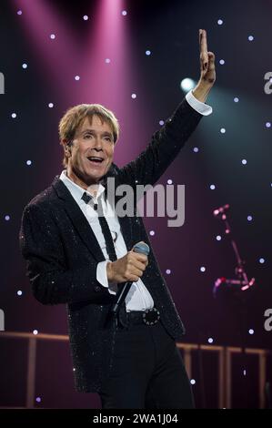 Cliff Richard live in Brussels | Cliff Richard en concert au Palais 12. Stock Photo