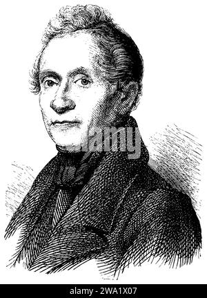 , ,  (literary history book, 1882), Eichendorff, Joseph Freiherr von (1788-1857) Lyriker und Schriftsteller der deutschen Romantik, Stock Photo