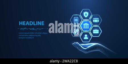 Complex banking system. Stock Vector