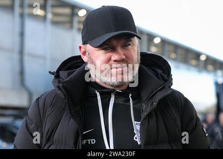 Leeds, UK. 01st Jan, 2024. Wayne Rooney manager of Birmingham City arrives at Elland Road Stadium ahead of the Sky Bet Championship match Leeds United vs Birmingham City at Elland Road, Leeds, United Kingdom, 1st January 2024 (Photo by James Heaton/News Images) in Leeds, United Kingdom on 1/1/2024. (Photo by James Heaton/News Images/Sipa USA) Credit: Sipa USA/Alamy Live News Stock Photo