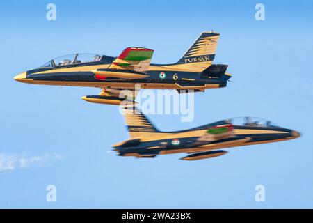 Tanagra Air Base - Greece September 5th 2023: United Arab Emirates - Air Force Aermacchi MB-339NAT at Tanagra Air-Show Stock Photo