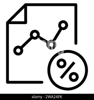 Concept of financial statement with document, vector illustration Stock Vector