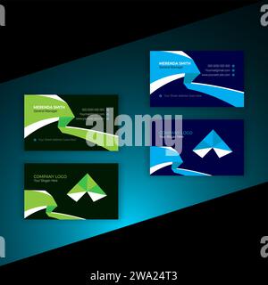 Creative modern name card and business card Stock Vector
