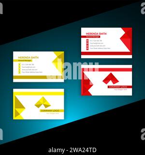 Creative modern name card and business card Stock Vector