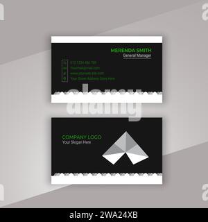 Creative modern name card and business card Stock Vector