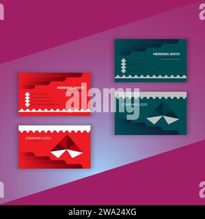 Creative modern name card and business card Stock Vector