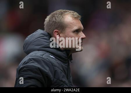 Bristol City Manager Liam Manning Arriving Before The Sky Bet ...