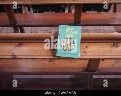 STONEHAVEN, UK - SEPTEMBER 14, 2023: The New English Bible Illustrated By Horace Knowles Stock Photo